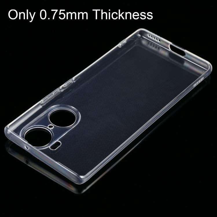 Ultra-thin clear TPU phone case with cutouts on back and camera area