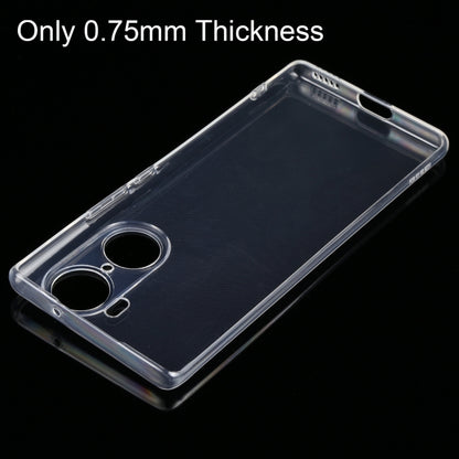 Ultra-thin clear TPU phone case with cutouts on back and camera area
