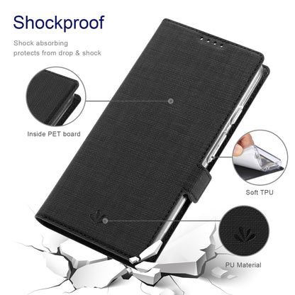Black shockproof leather flip phone case with protective edge