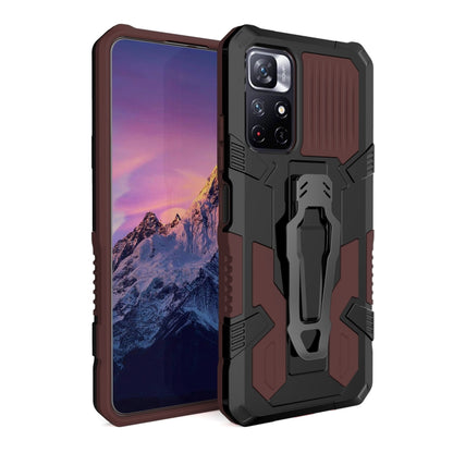Rugged armor phone case with shockproof TPU/PC shell and raised camera protection
