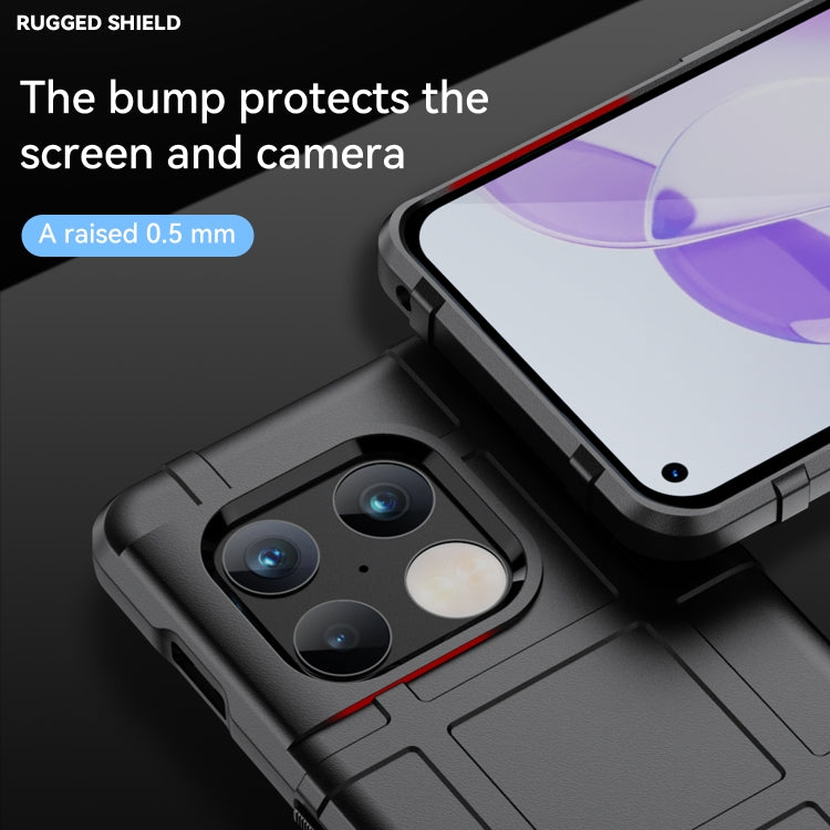 Black rugged TPU phone case with raised screen and camera protection bump