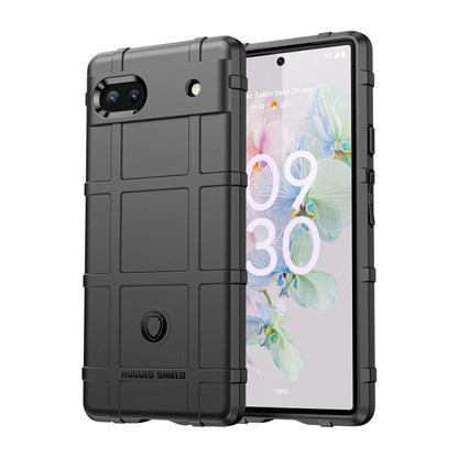 Rugged shockproof TPU phone case in gray with camera cutouts and textured shock pads