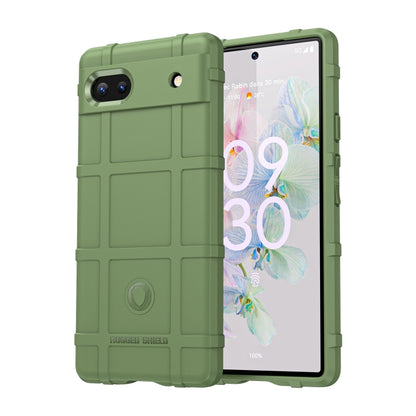 Rugged full-coverage shockproof TPU phone case, green