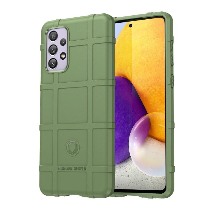 Rugged full-coverage shockproof TPU phone case, green with camera cutouts