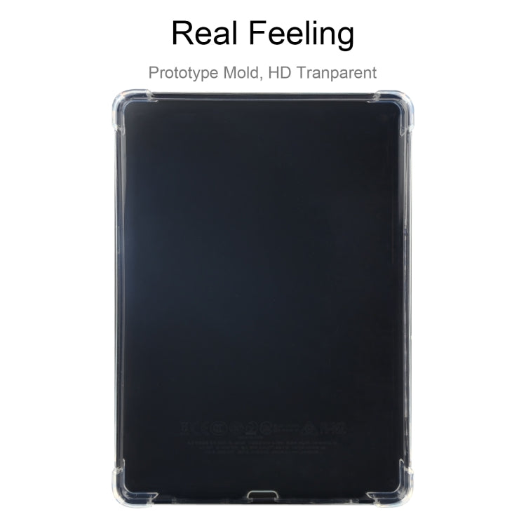 Transparent TPU tablet case, clear front cover with corner openings