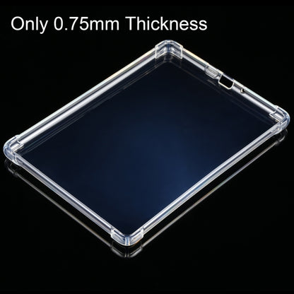 Transparent TPU tablet case with slim clear frame and corner protection