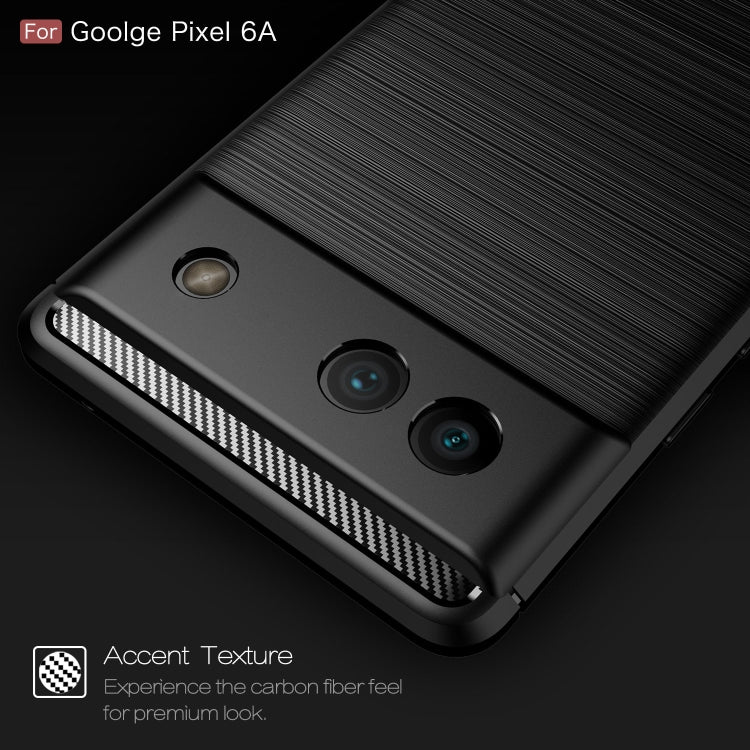 Close-up of black brushed carbon fiber TPU phone case with camera cutouts and textured edge