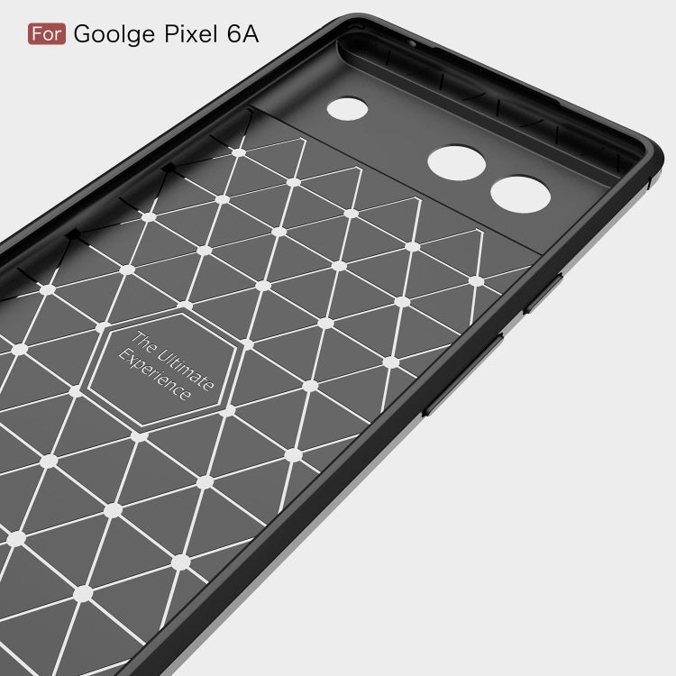 Black TPU phone case interior with geometric pattern window for Google Pixel 6a