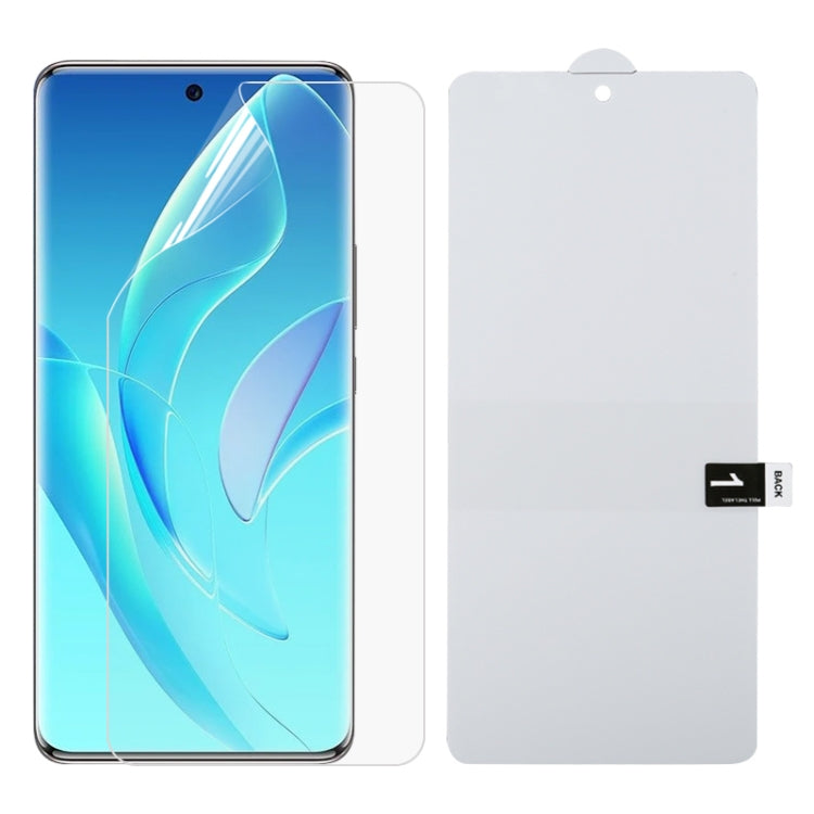 Full screen hydrogel film screen protector with clear sheet and smartphone alignment