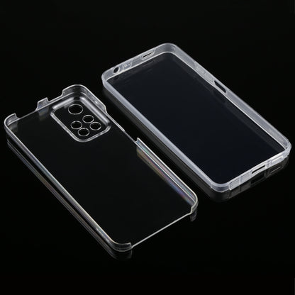 Transparent phone case for Xiaomi Redmi Note 11 Pro, front and back design