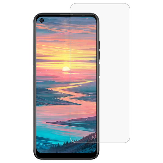 Transparent 2.5D tempered glass screen protector film for smartphone, covering front screen