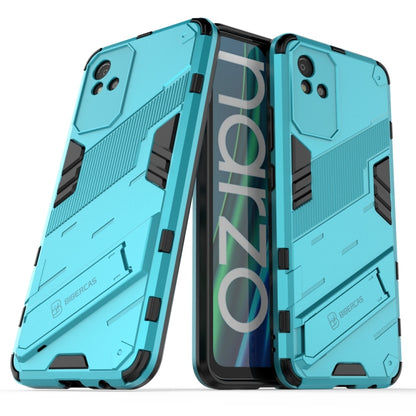 Rugged turquoise shockproof phone case, dual-layer TPU armor with camera cutouts