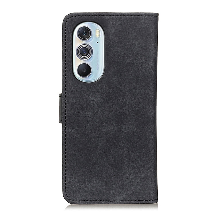Black leather wallet-style phone case with camera cutout