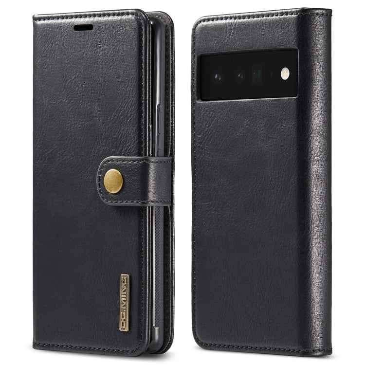 Black leather flip phone case with magnetic strap and inner flap protection