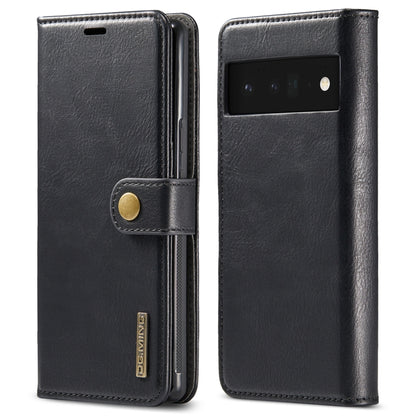 Black leather flip phone case with magnetic strap and inner flap protection