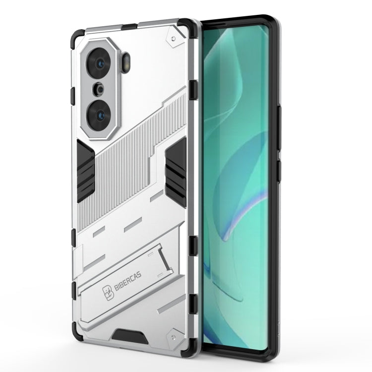 2-in-1 armored phone case (PC + TPU) in white, rugged two-tone bumper