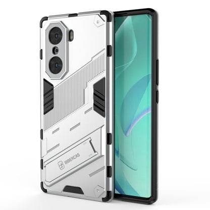 2-in-1 armored phone case (PC + TPU) in white, rugged two-tone bumper