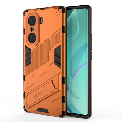 2-in-1 armored phone case (PC + TPU) in orange, grippy panels and camera openings