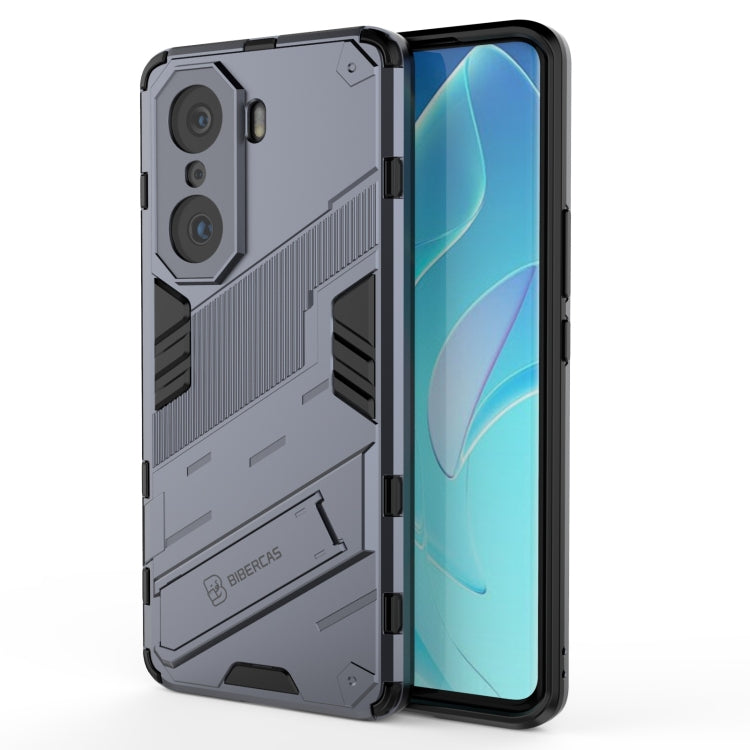 2-in-1 armored phone case (PC + TPU) in dark gray, rugged edge protection