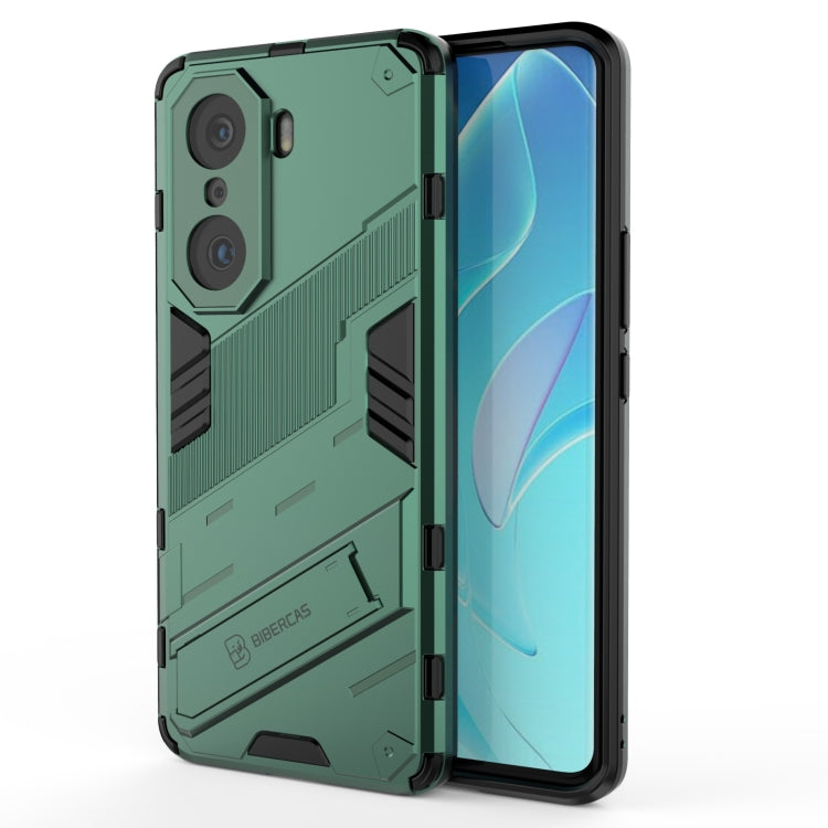 2-in-1 armored phone case (PC + TPU) in green, shockproof bumper design