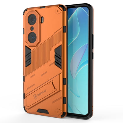 2-in-1 armored phone case (PC + TPU) in orange, durable protective frame