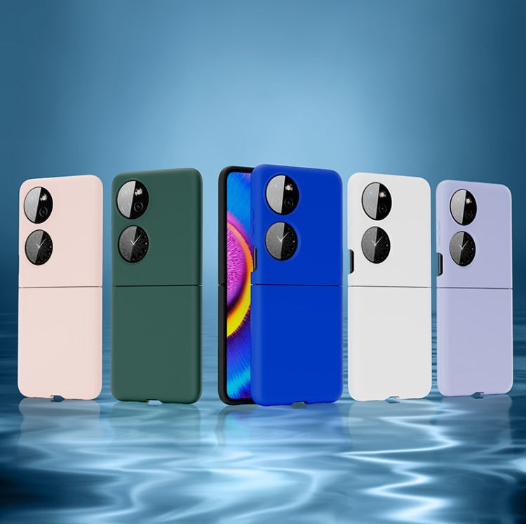 Set of folding phone cases in multiple colors with dual camera cutouts and ring grips.