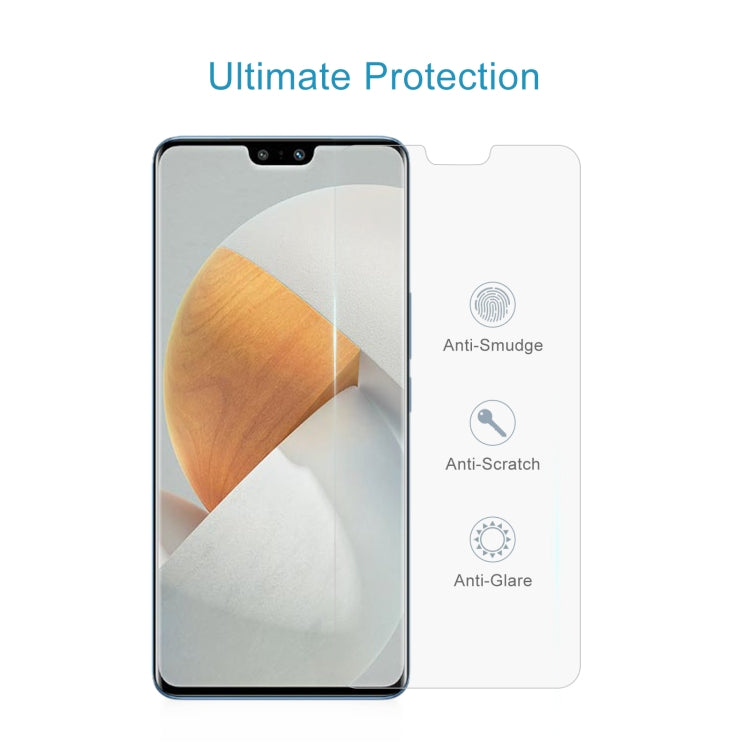 Tempered glass screen protector film with anti-smudge, anti-scratch, anti-glare