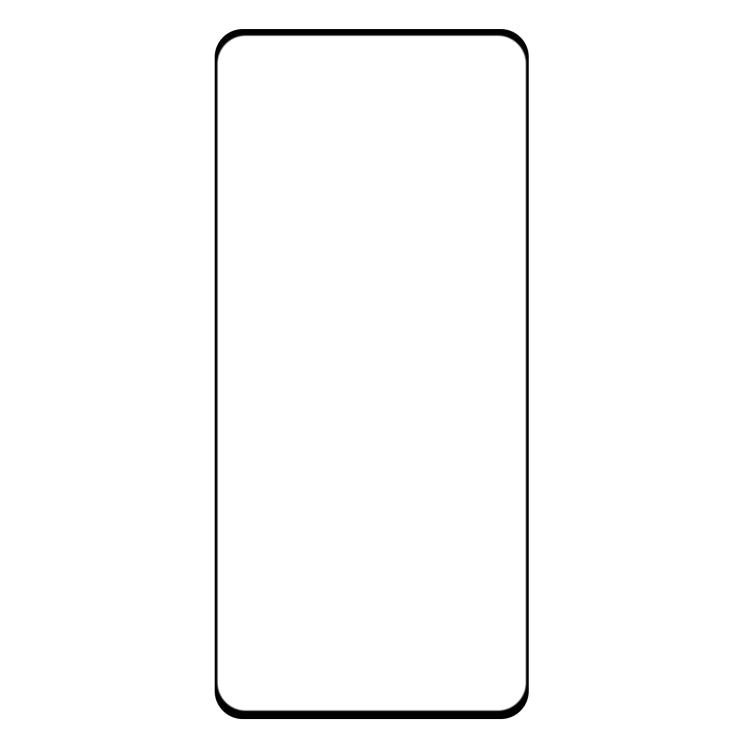 Full-coverage tempered glass screen protector panel with black border