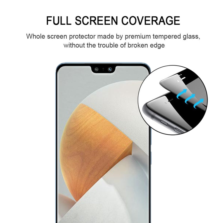 Full-screen tempered glass screen protector with precise cutout alignment