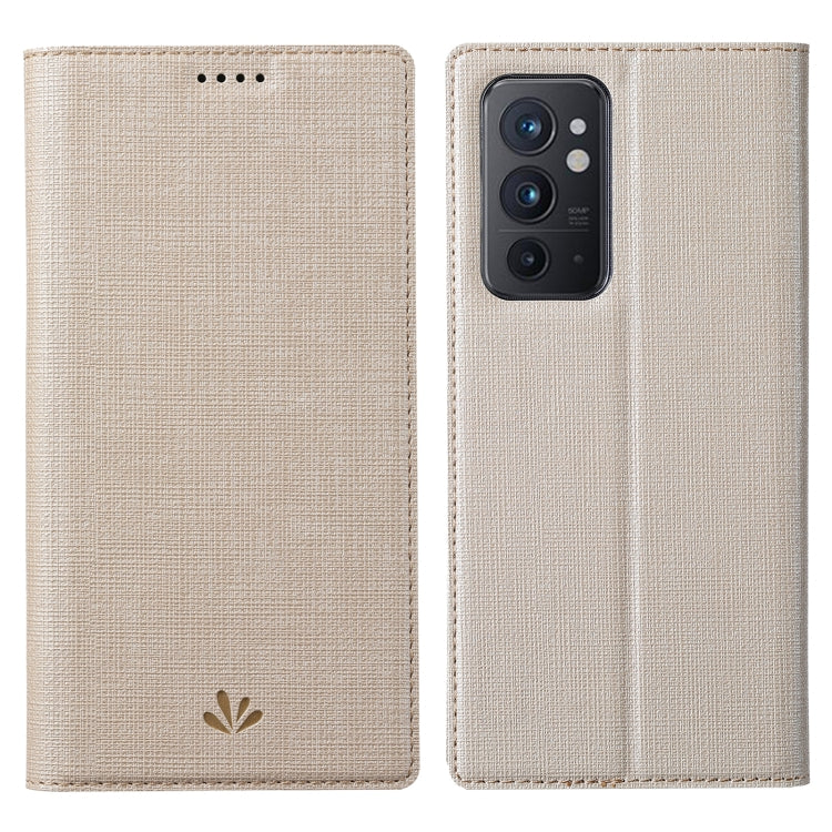 Gold folio phone case with magnetic closure and camera cutout, protective cover