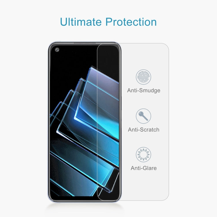 Clear tempered glass screen protector with anti-smudge, anti-scratch, and anti-glare layers
