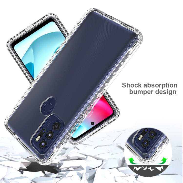 Transparent shock-absorbing bumper phone case for Moto G60S