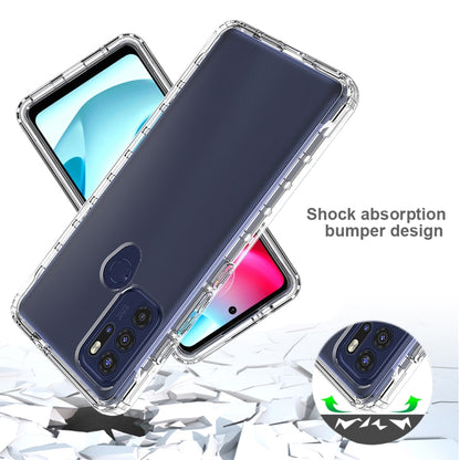 Transparent shock-absorbing bumper phone case for Moto G60S