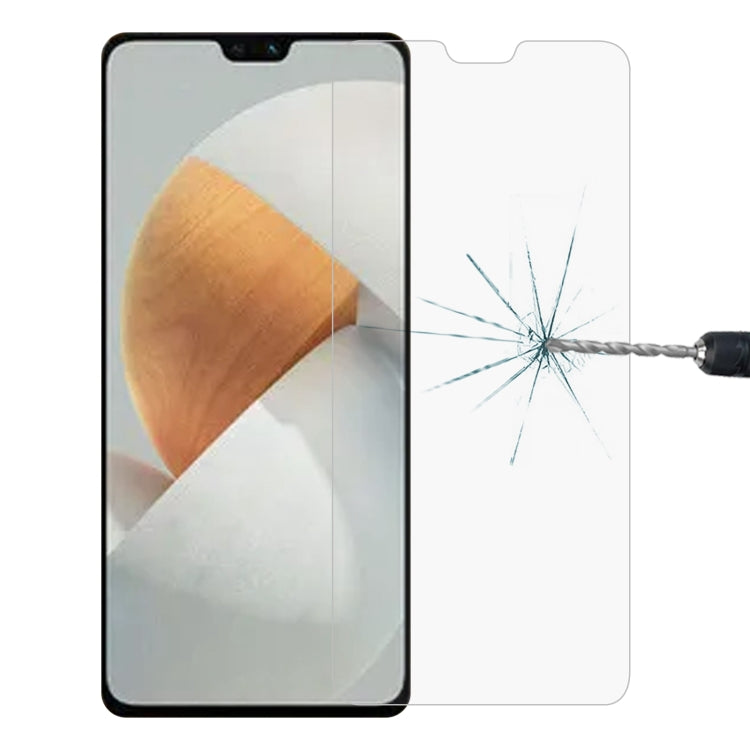 Tempered glass screen protector film with rounded edges, clear anti-scratch shield