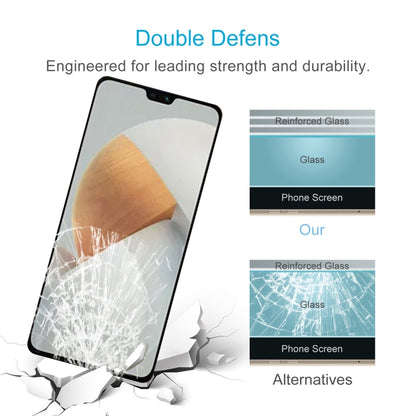 Tempered glass screen protector with reinforced glass layer for durable protection