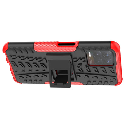 Red tire-textured phone case with back holder and camera lens cutouts