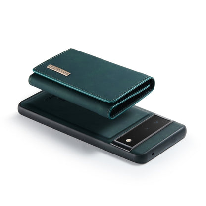 Green leather-style 3-fold phone wallet case with magnetic fold and front card window.