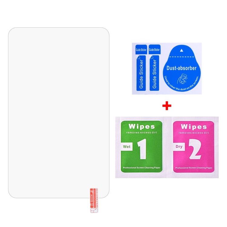 Tempered glass screen protector set with dry and wet cleaning wipes