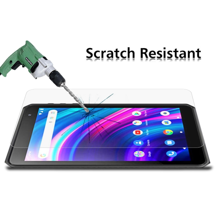 Tempered glass tablet screen protector with scratch-resistant surface