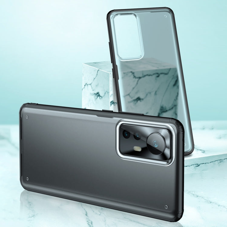 Black TPU phone case with raised lens rim and protected camera module