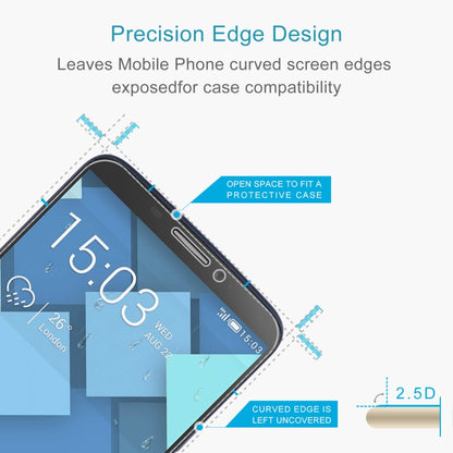 Tempered glass screen protector with 2.5D curved edge design for phone compatibility