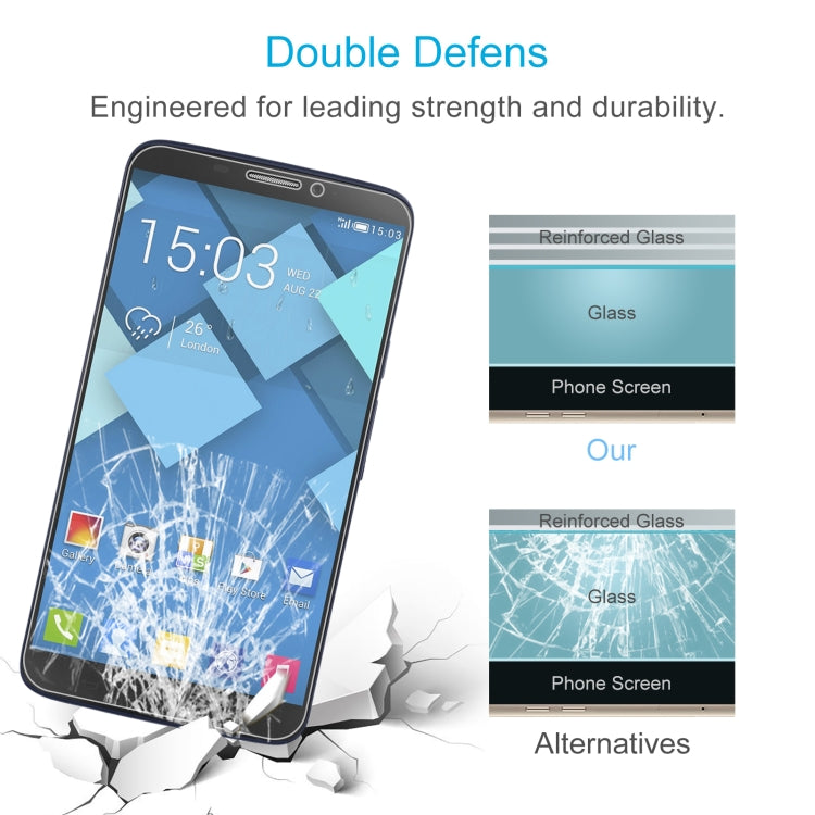 Tempered glass screen protector with reinforced glass layers and phone screen coverage