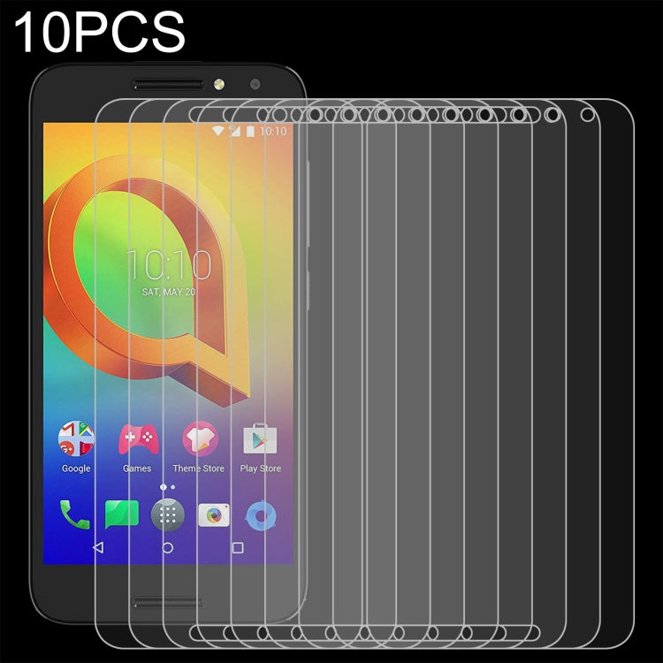 10-pack tempered glass screen protector set displayed over a phone screen