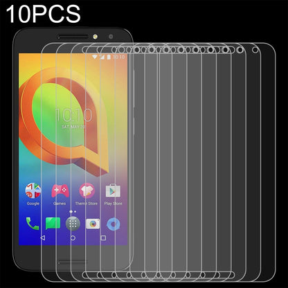 10-pack tempered glass screen protector set displayed over a phone screen