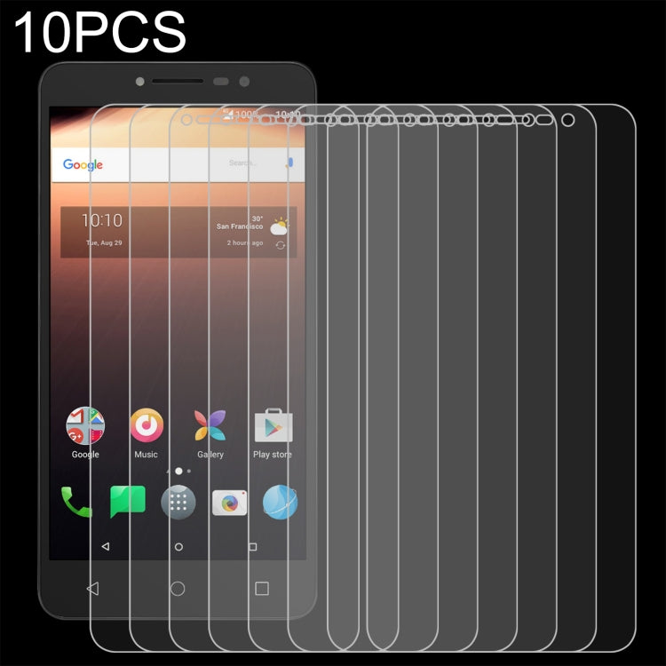 10-pack tempered glass screen protectors, 0.26mm, 9H hardness, 2.5D rounded edges