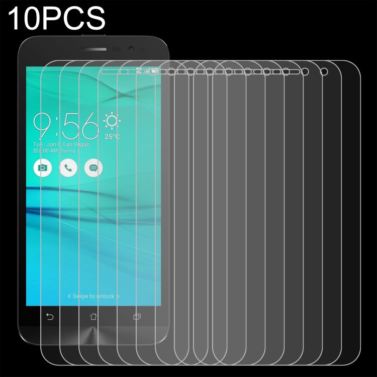 Ten 2.5D tempered glass screen protectors with 9H durability, 0.26mm thickness