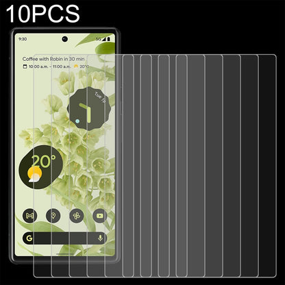 10-pack tempered glass screen protectors with 2.5D rounded edges for 9H impact resistance
