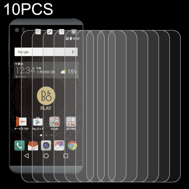 10-pack clear tempered glass screen protector films with 2.5D rounded edges