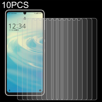 Set of 10 tempered glass screen films, 0.26mm thick, 9H protection, 2.5D curve