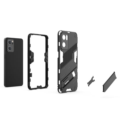 Black rugged phone case components with armor-style frame and protective shell pieces